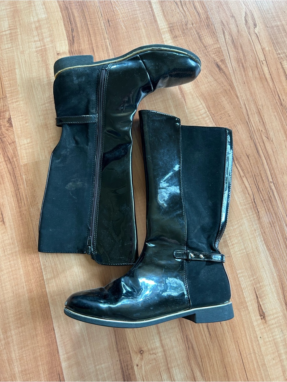 The Children’s Place Girls Boots Black Kids Size 3 Calf Length Fall Cute Shoes